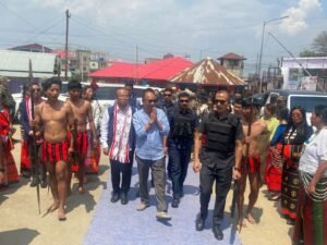 CM Khemchand Visits Ukhrul, Lays Foundation Stone for Shirui Heritage Village & Bakshi Ground; Inspects Developmental Projects