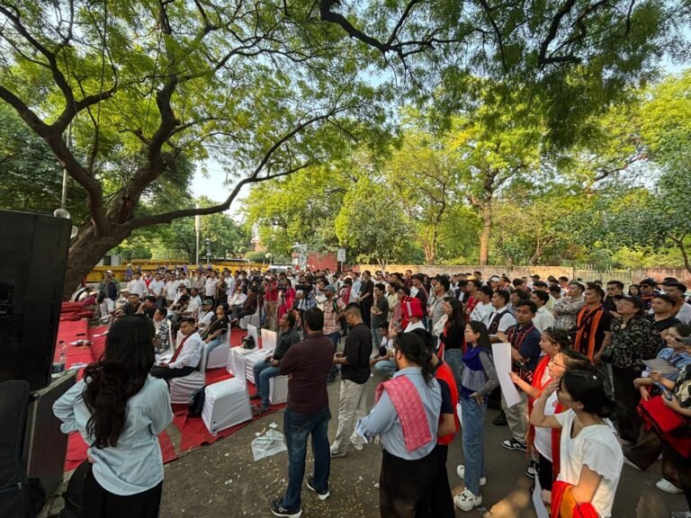 NSUD Leads Massive Solidarity Protest at Jantar Mantar Over Violence Against Naga Communities in Manipur