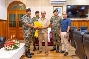 CM Y. Khemchand Singh Reviews Security Situation with BSF Officials Amid Ongoing Tensions in Manipur