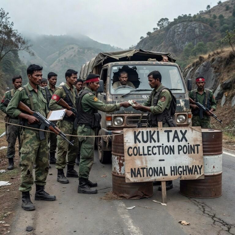 Security Concerns Rise as Suspected Militants Intercept Police-Escorted Convoy on Imphal–Ukhrul Highway