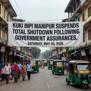 Kuki Inpi Manipur Suspends Total Shutdown Following Government Assurances