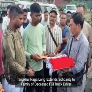 Tangkhul Naga Long Extends Solidarity to Family of Deceased FCI Truck Driver
