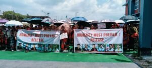 Over 1,200 Naga Women Stage Sit-In Protest in Ukhrul, Kamjong; Demand Release of Hostages, Nemcha Kipgen’s Resignation.