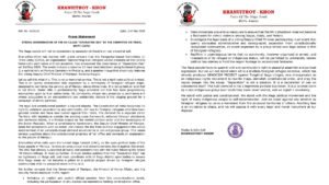 Khanuthot-Khon Condemns “Separation Day” as Secessionist Threat to Constitutional Order : Indigenous Naga Youth Organization Demands  Government Intervention Against Kuki Refugee-Led Event