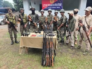 Arms, Ammunition and Communication Equipment Recovered in Ukhrul District