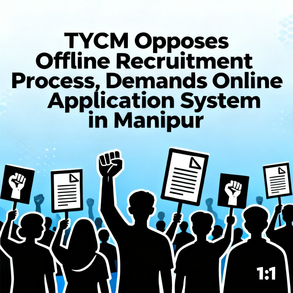 TYCM Opposes Offline Recruitment Process, Demands Online Application System in Manipur