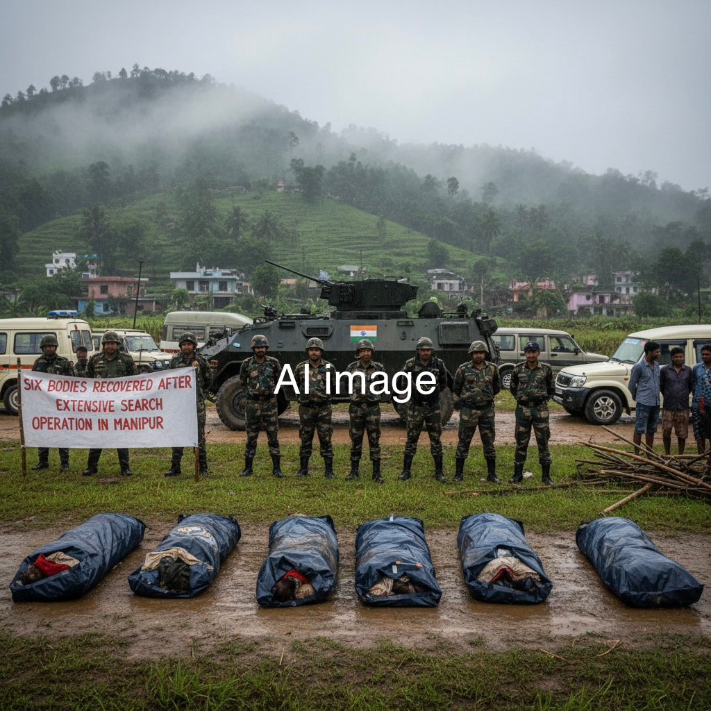 Six Bodies Recovered After Massive Joint Search Operation in Manipur