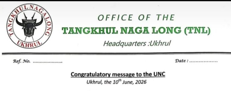 Tangkhul Naga Long Congratulates UNC Leadership for Peaceful Resolution of Crisis