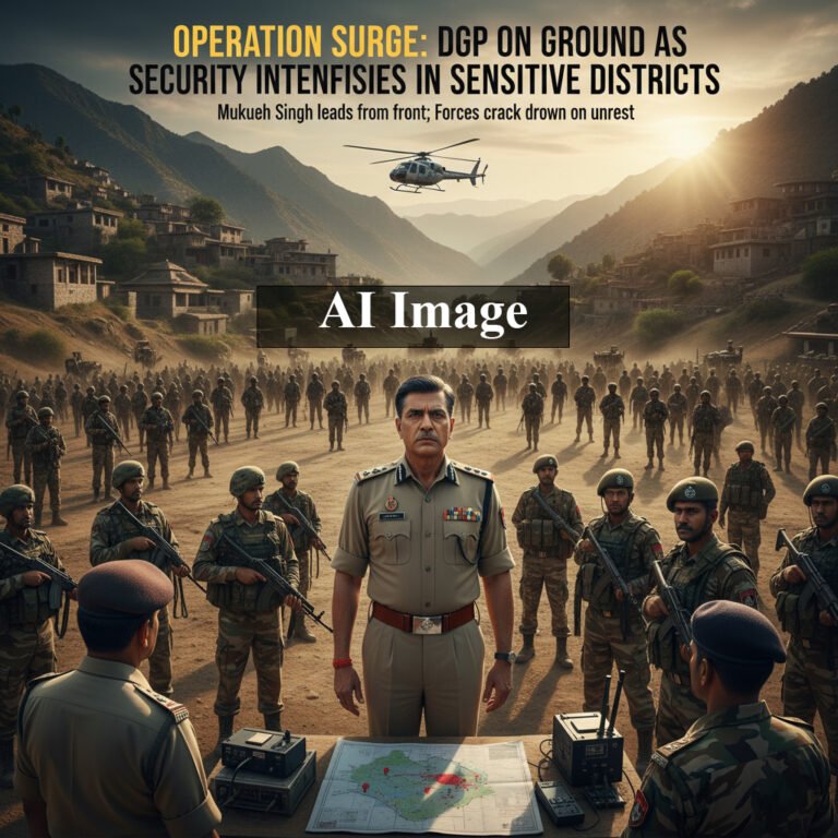 Security Forces Intensify Operations Across Sensitive Districts; DGP Mukesh Singh Monitors Ground Situation