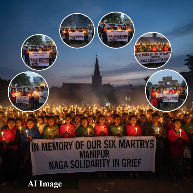 Nagas Across India Hold Candlelight Vigils for Six Slain in Manipur
