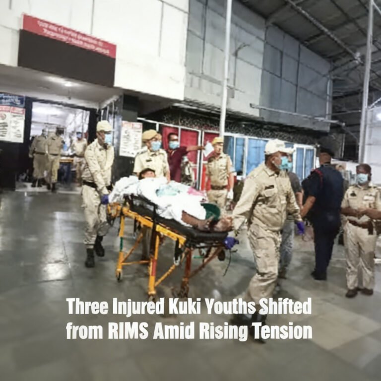 Three Injured Kuki Youths Shifted from RIMS Amid Rising Tension