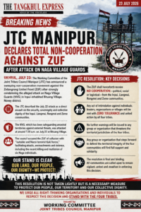 JTC Manipur Declares Total Non-Cooperation Against ZUF Following Attack on Naga Village Guards