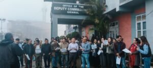 UDGEA Stages Sit-In Protest in Ukhrul, Extends Support to Statewide Employees’ Agitation