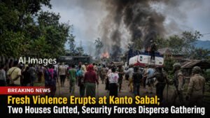 Fresh Violence Erupts at Kanto Sabal; Two Houses Gutted, Security Forces Disperse Gathering