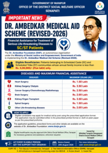 Dr. Ambedkar Medical Aid Scheme Opens Financial Assistance for SC/ST Patients in Senapati