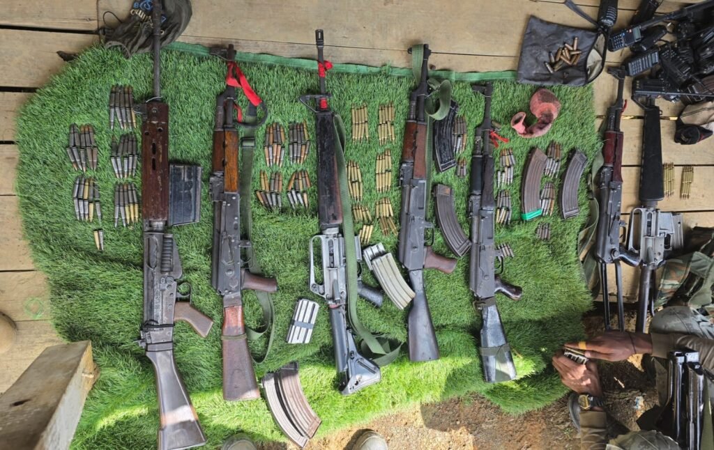 Eight Apprehended, Seven Automatic Weapons Seized as Forces Raid Suspected KLA Camp in Kangpokpi