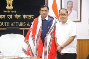 Ukhrul MLA Ram Muivah Meets Union Sports Minister, Raises Sports Infrastructure Needs of Manipur